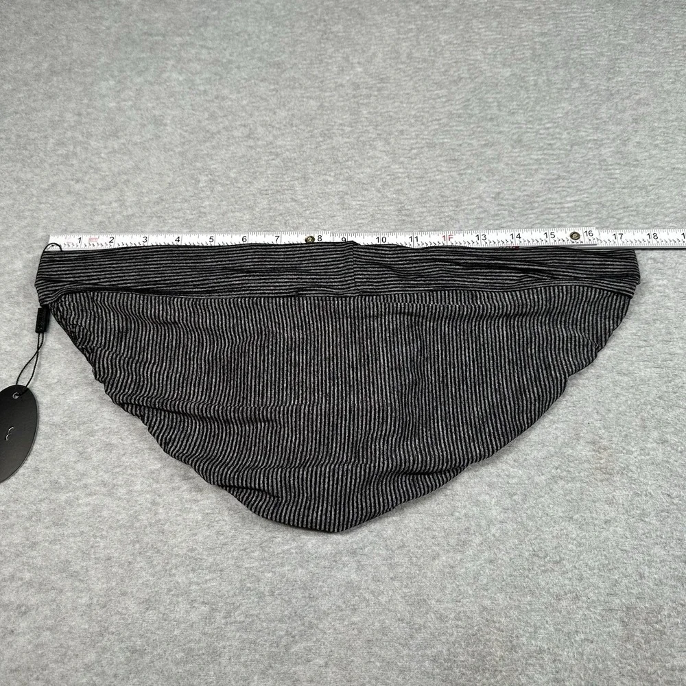YUYANG Men's Briefs XXL Striped Nylon Polyester Spandex Black-Grey Low Rise NWT